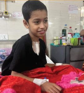 Patient is smiling after his successful open-heart surgery